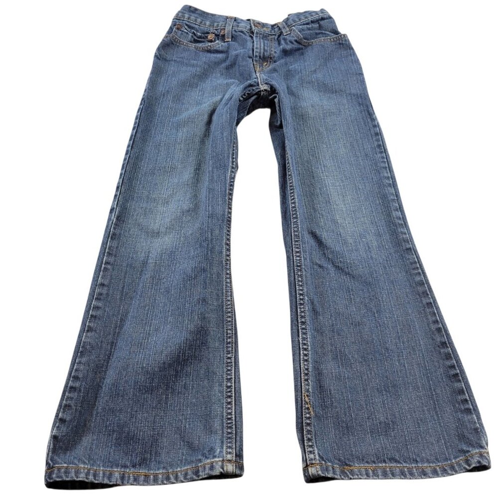 Levis 527 Jeans Boys 12 Bootcut Dark Wash Denim Western Cowboy Flaw*